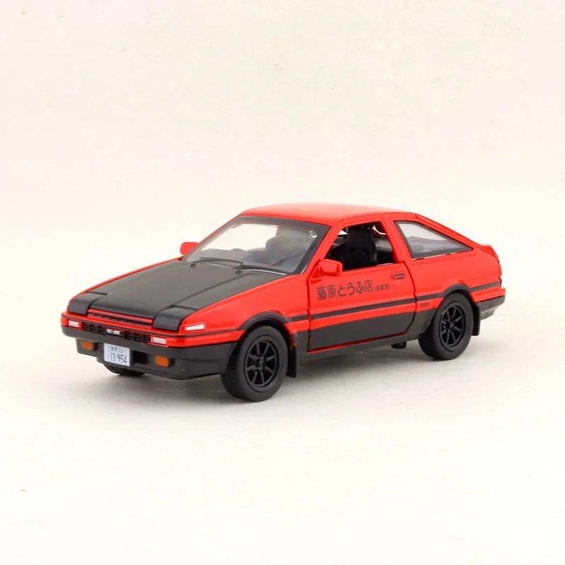 1:28 весы Initial D Toyota AE86 игрушка автомобиль литья под давлением модели автомобиля