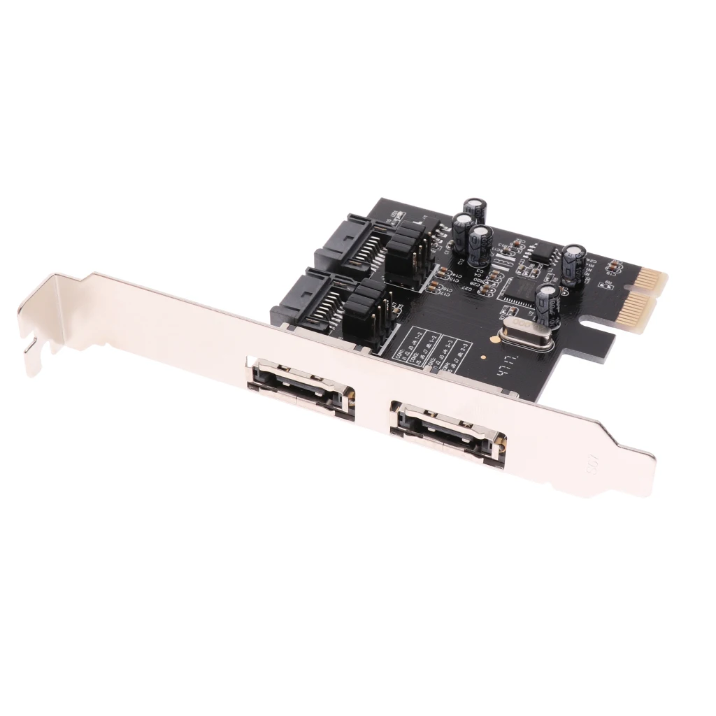 Dovewill настольные компьютеры PCIE до 2xSATA3. 0/2x ESATA 6 Гбит/с плата адаптера контроллера
