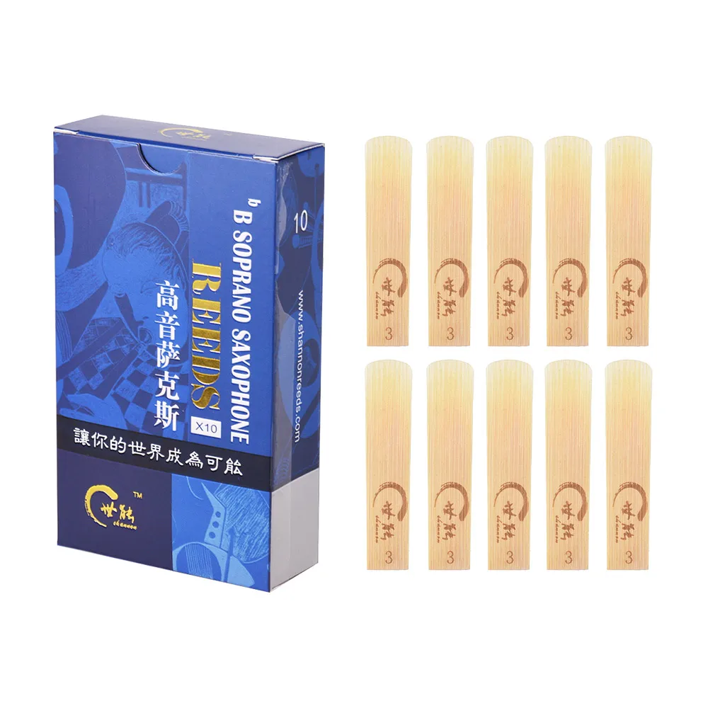 

10 шт./кор. саксофон тростника Reeds Classic Bb сопрано саксофон сила тростника 2,0/2,5/3,0 для начинающих