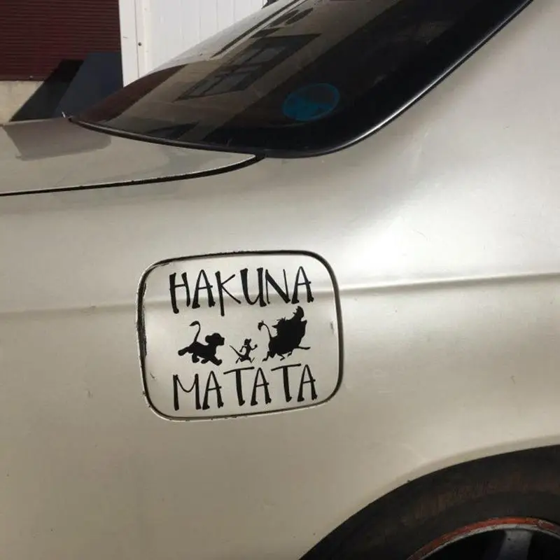 13 3x13 8 см автомобиль Стикеры автотовары Акуна Матата Король Лев светоотражающий