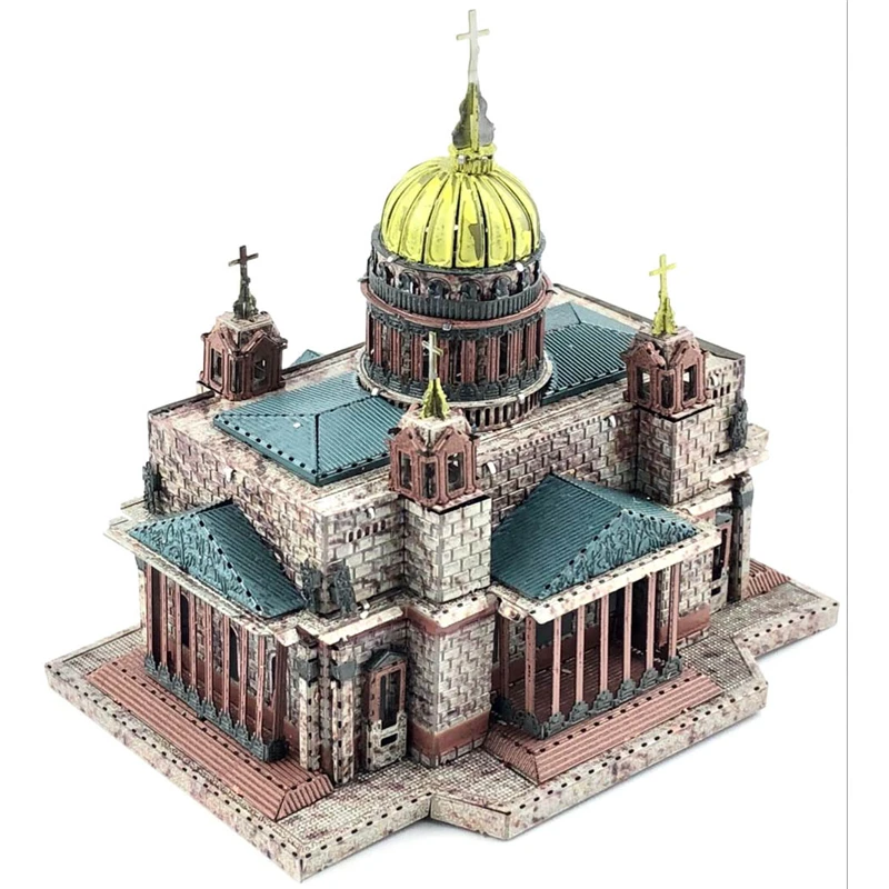 Исаакс собора 3D металлические Пазлы Duomo модель наборы лазерная резка сборка