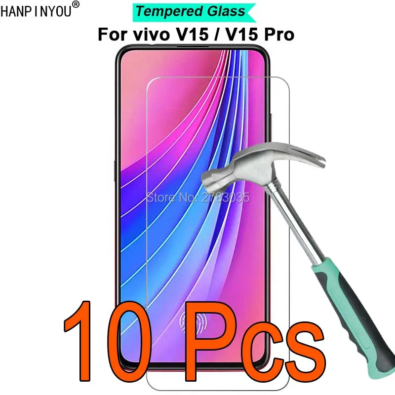 

10 Pcs/Lot For vivo V15 6.53" / V15 Pro 6.39" 9H Hardness 2.5D Ultra-thin Toughened Tempered Glass Film Screen Protector Guard