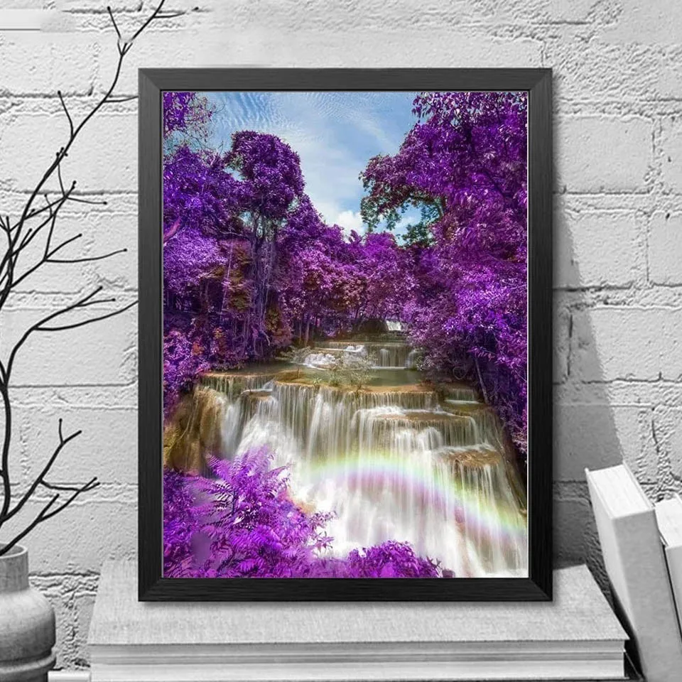 Evershine 5D DIY Full Square Diamond Painting Waterfall Picture Of Rhinestones Home Decor Embroidery Sale Scenery | Дом и сад