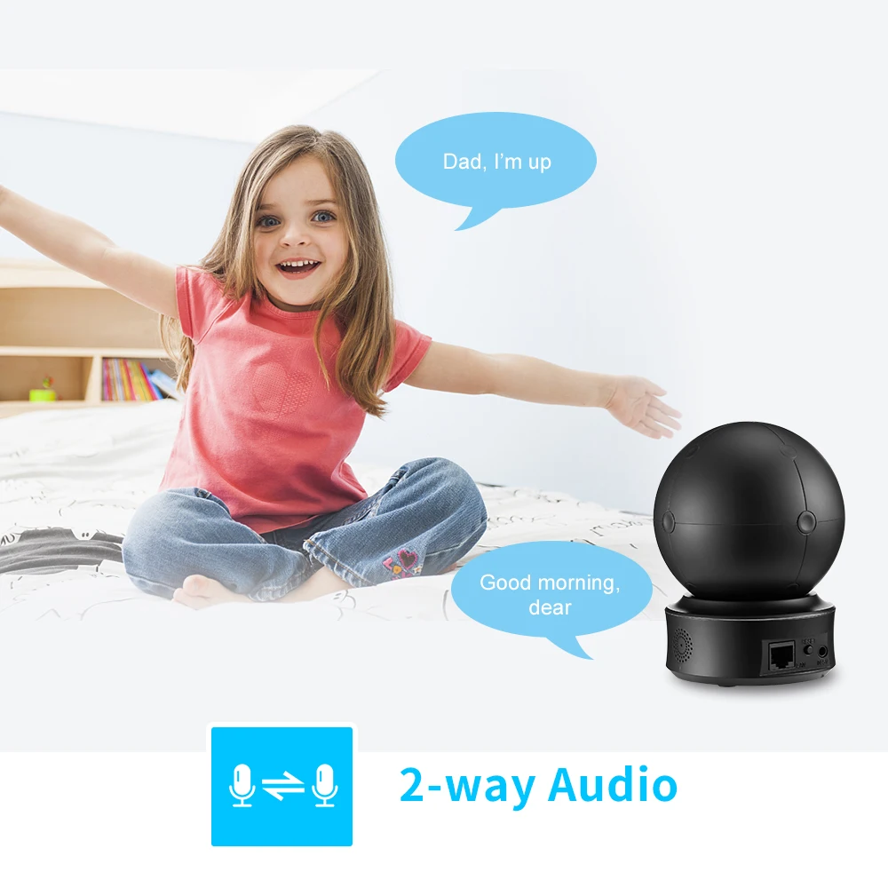 Clearance 1080P HD BABY MONITOR Smart Camera With Night Vision 2-Way Audio Adjustable Viewing Angle For Home Security | Мать и ребенок