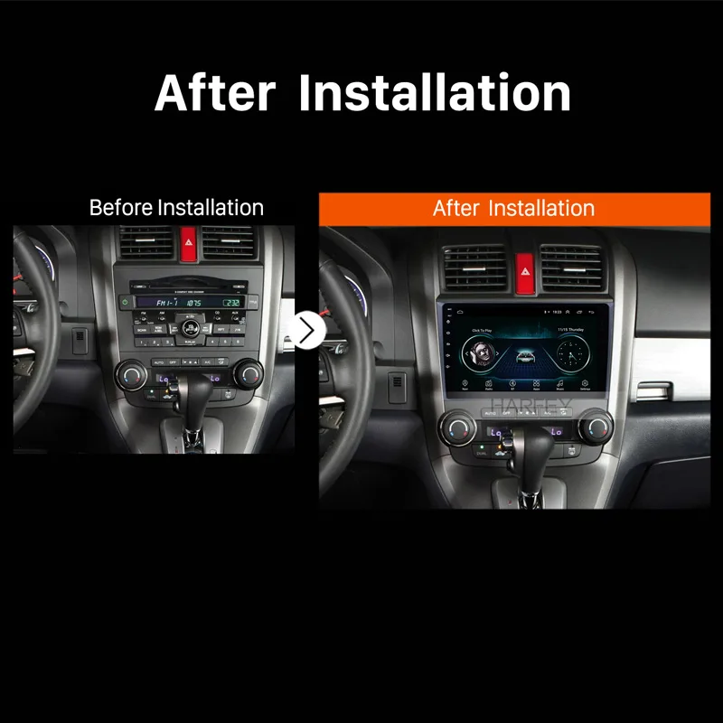 Harfey 9 дюймов Android 0 HD сенсорный экран радио GPS навигация для Honda 2006 2007 2008-2011 CRV Bluetooth USB