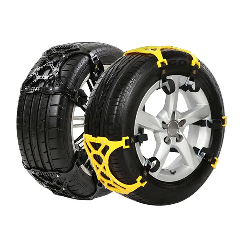 

3 PCS/Pack Universal Thickened TPU Car Tire Anti-skid Chain Emergency Tire Anti-skid Belt For Winter Snow Road Sent Gloves