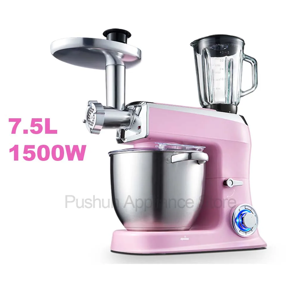 7.5L большая чаша 6 ступенчатая Кухня машина для шеф повара Электрический Еда