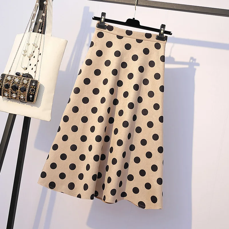 

peach heart embroidered shirts wave point print dolka pot long skirt & two piece clothing set women outfit blouse top XL-3XL