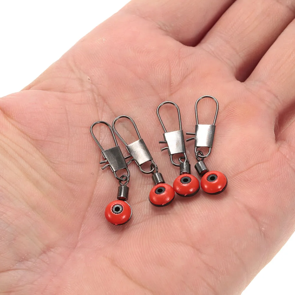 50PCS Space Beans Fishing Connector Float Rolling Swivel Supplies with Box Carry Tackle tool | Спорт и развлечения