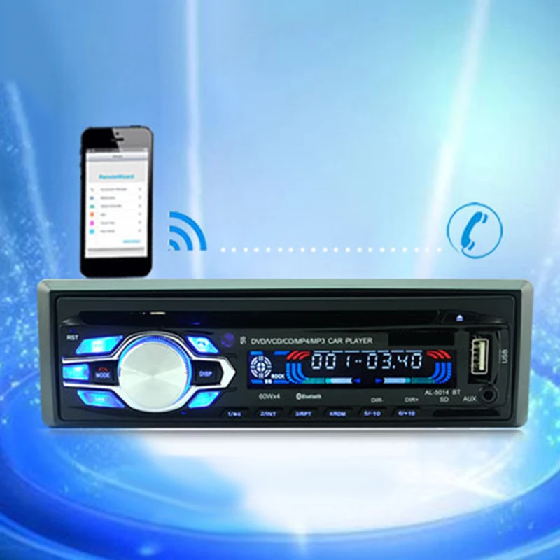Автомобильный Радио Аудио стерео MP3 плееры DVD CD плеер 1Din 12V автомобильный Handfree Indash