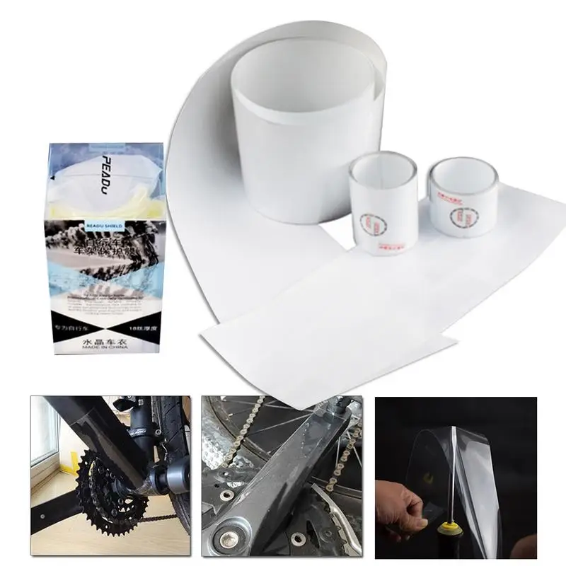 4PCS Bicycle Frame Protection Sticker for Road Bike MTB Paint Protective Film Surface Smooth | Спорт и развлечения