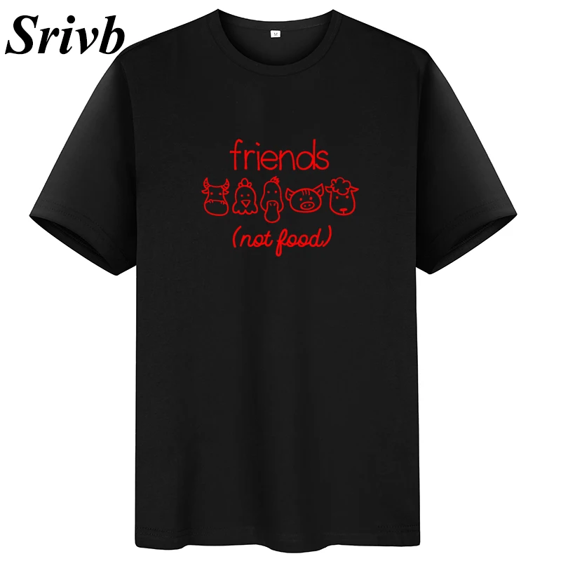 Женская футболка с коротким рукавом Srivb Friends Not Good летняя хлопковая Футболка