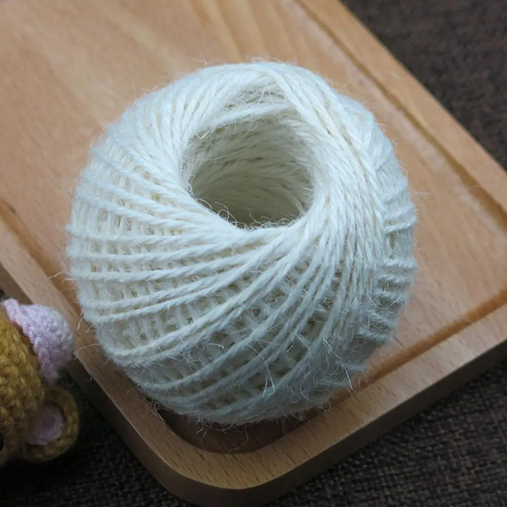 Красочные DIY ручной новый пеньковый Шпагат Веревка Подарочная коробка шнур