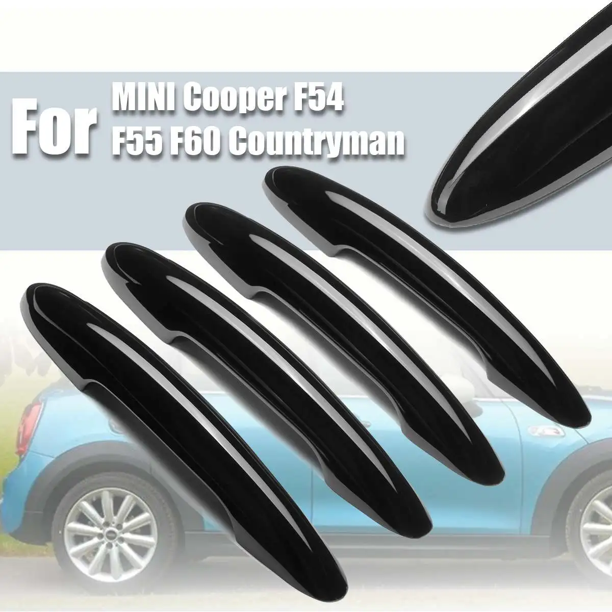 4 шт. крышка ручки двери для BMW Mini Cooper F54 F55 F60 глянцевые автомобильные наружные