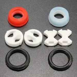 Керамический диск, 8 шт., силиконовая шайба, вставка для замены поворота 12 дюйма для клапана, смесителя для кухни, аксессуары