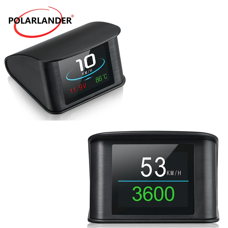 Датчик температуры Диагностический OBD 2 HUD Дисплей Heads Up P10 2.2-дюймовый умный