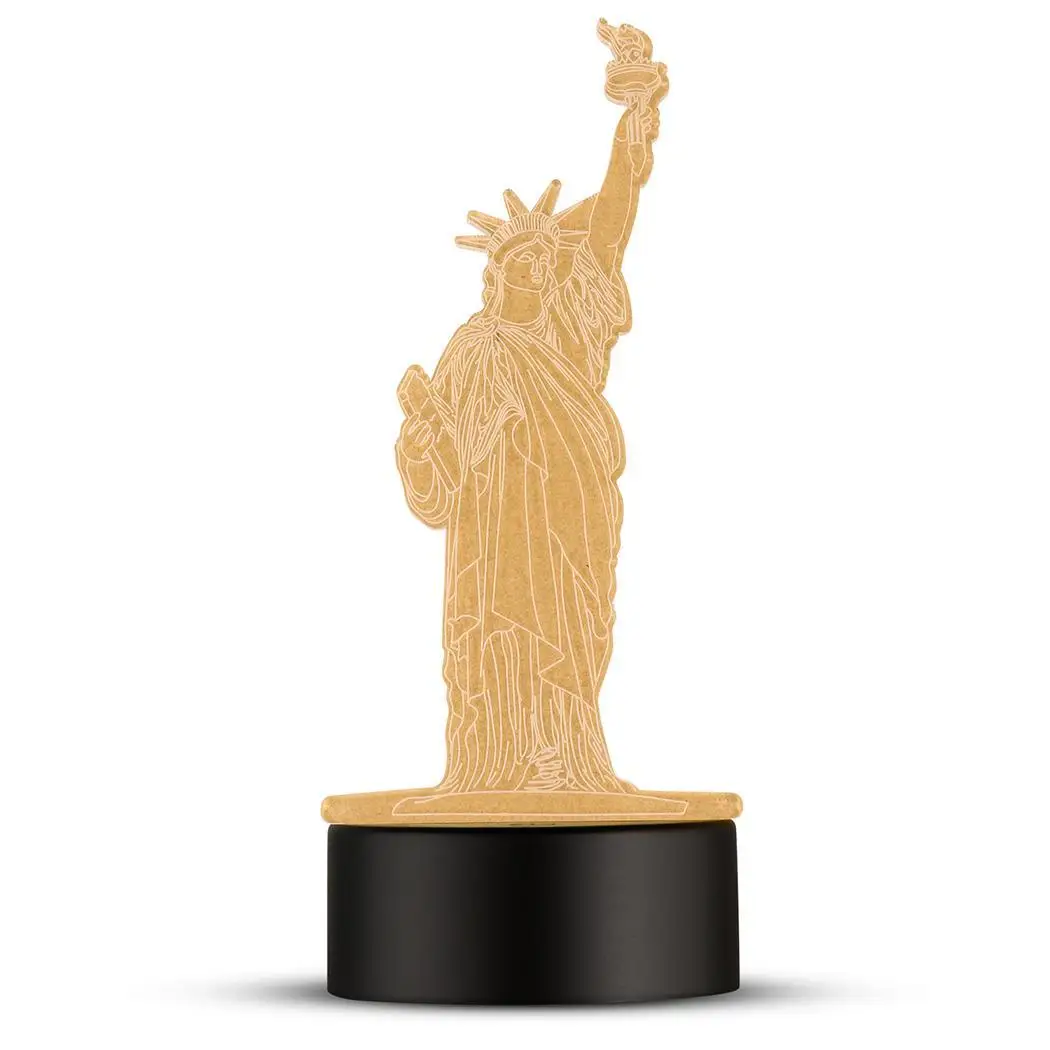 Креативная 3D лампа для визуализации ночник х батарейки АА USB Настольная 3 Вт