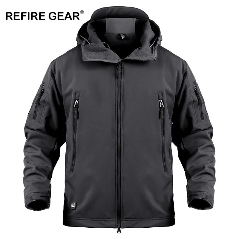 Ветровка Refire Gear Мужская Флисовая уличная куртка с мягким корпусом спортивная