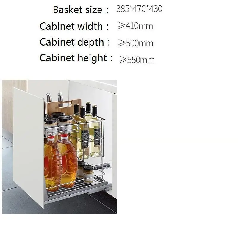 

Ducha Kuchnia Drawer For Almacenaje Armario Platos Stainless Steel Organizer Rack Kitchen Cabinet Cestas Para Organizar Basket