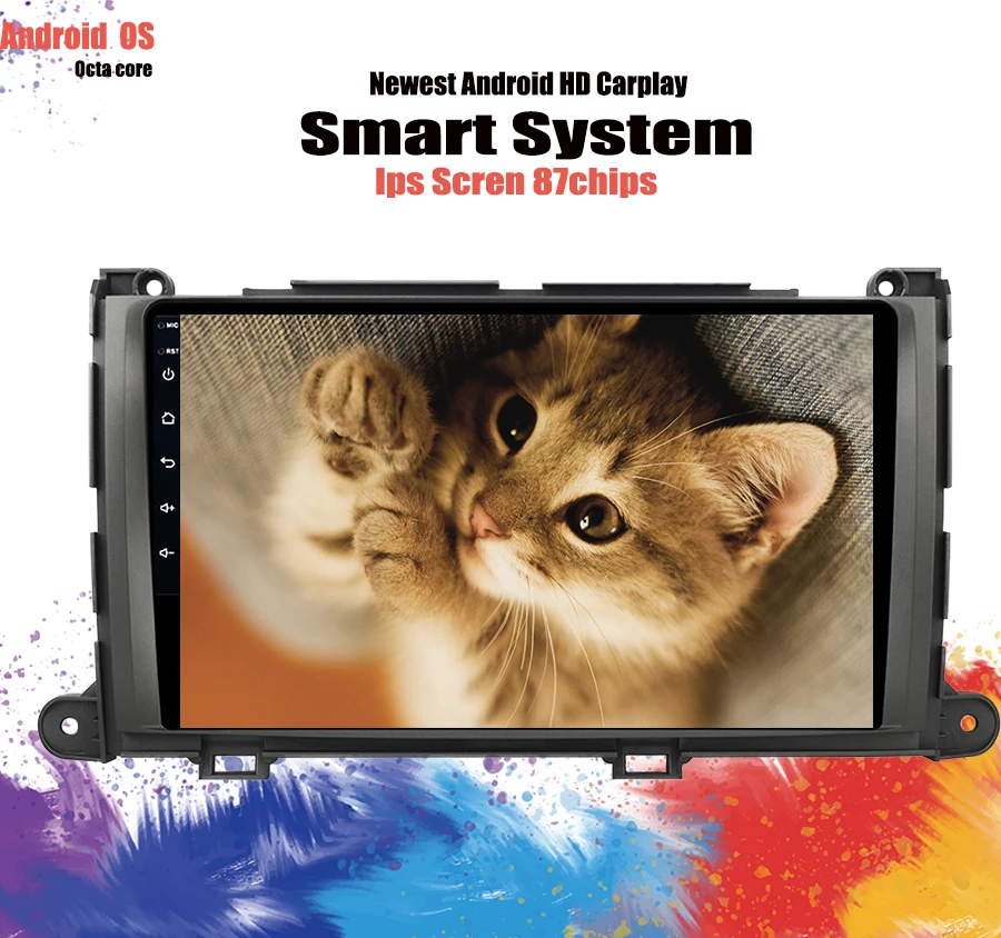 9 дюймов головное устройство ПК мультимедиа Android 10 0 DVD GPS навигация для TOYOTA Sienna 2011