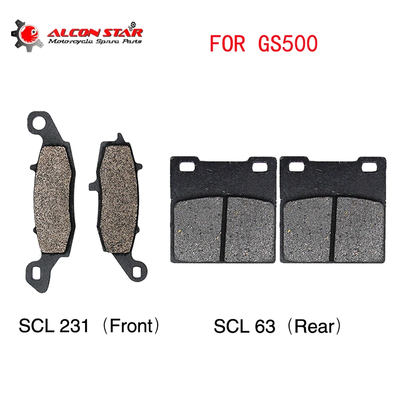 Alconstar мотоциклетные передние и задние тормозные колодки для Suzuki GS500 1996 2008 Quad ATV Pit