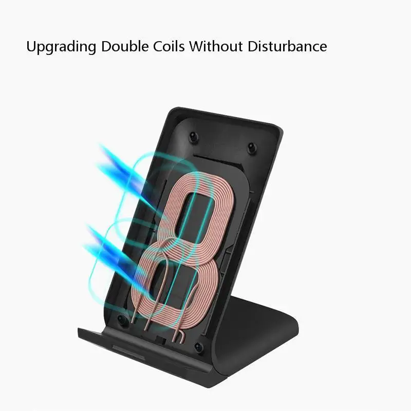 Беспроводное зарядное устройство 10 Вт Qi для iPhone X XS XR 8 Plus подставка быстрой