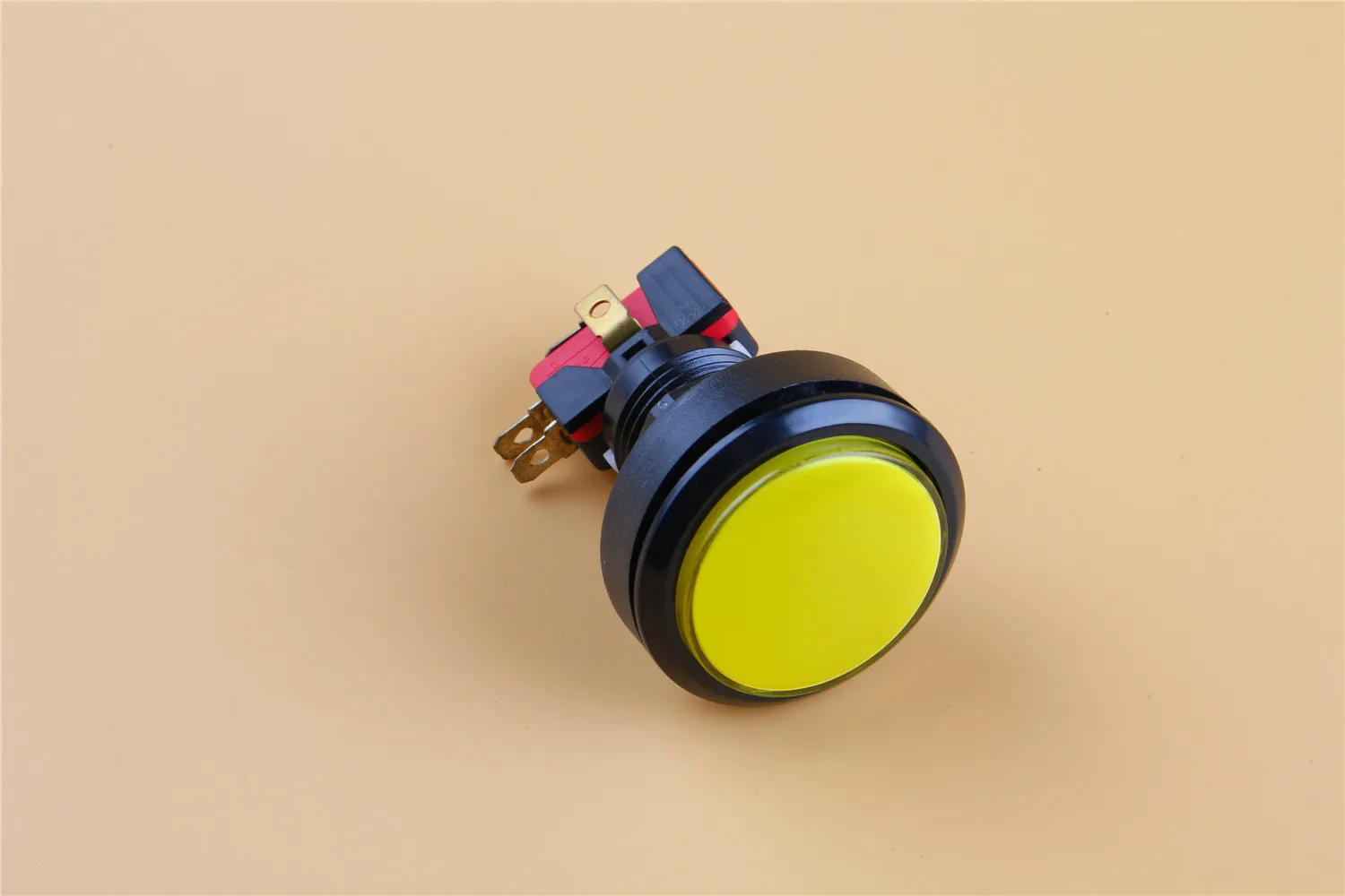 Желтая Панель Крепление с круглой головкой SPDT 5Pin мгновенный игровой кнопочный