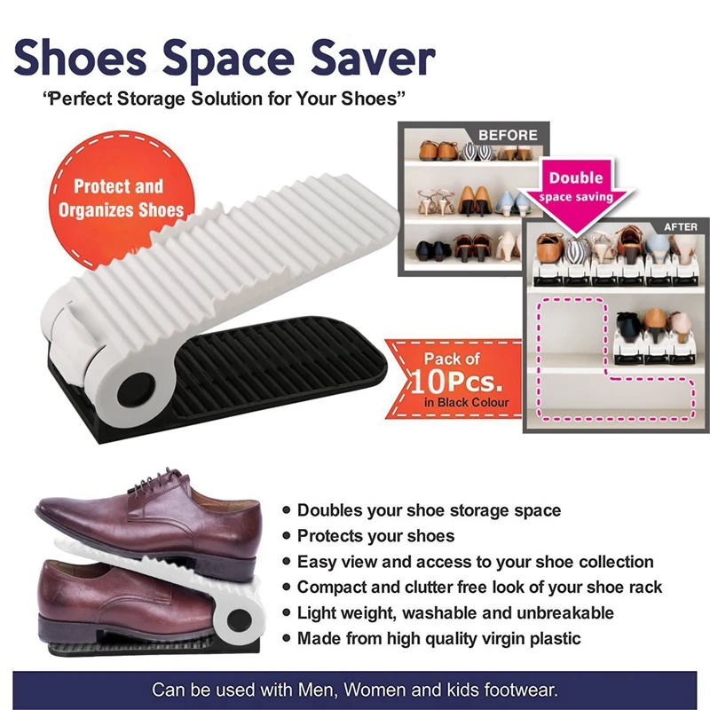 4 ступенчатая Регулируемая Экономия пространства для обуви простой органайзер