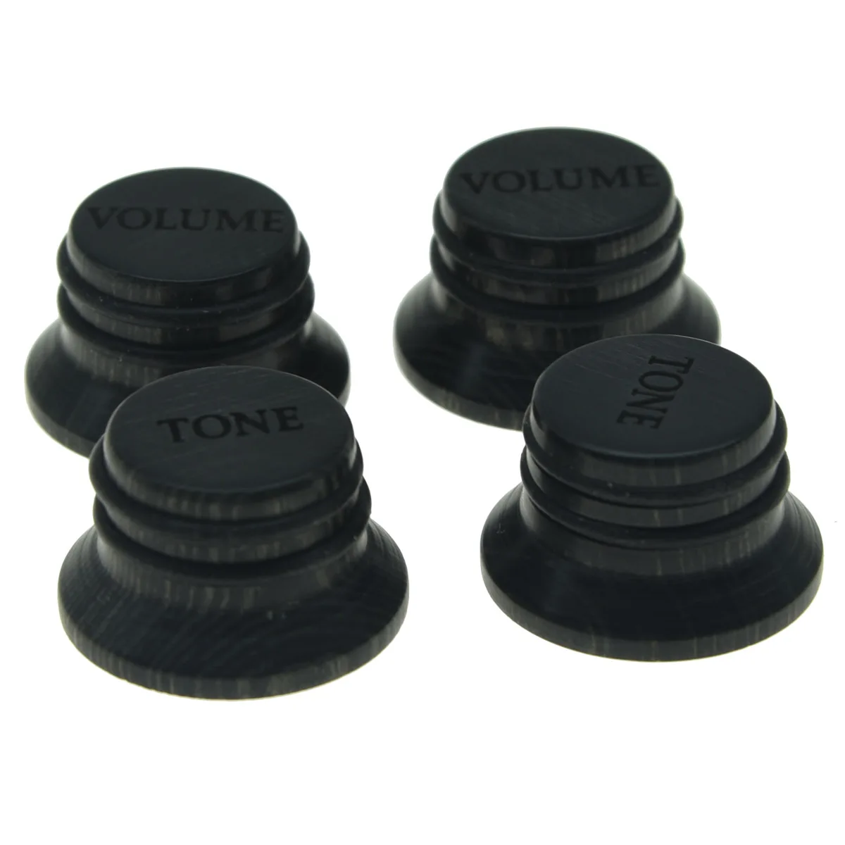 Dopro Black Hard Wooden Knobs Strat/LP Style Volume Tone Top Hat Bell Wood for Metric 5.8mm Shaft Pots | Спорт и развлечения