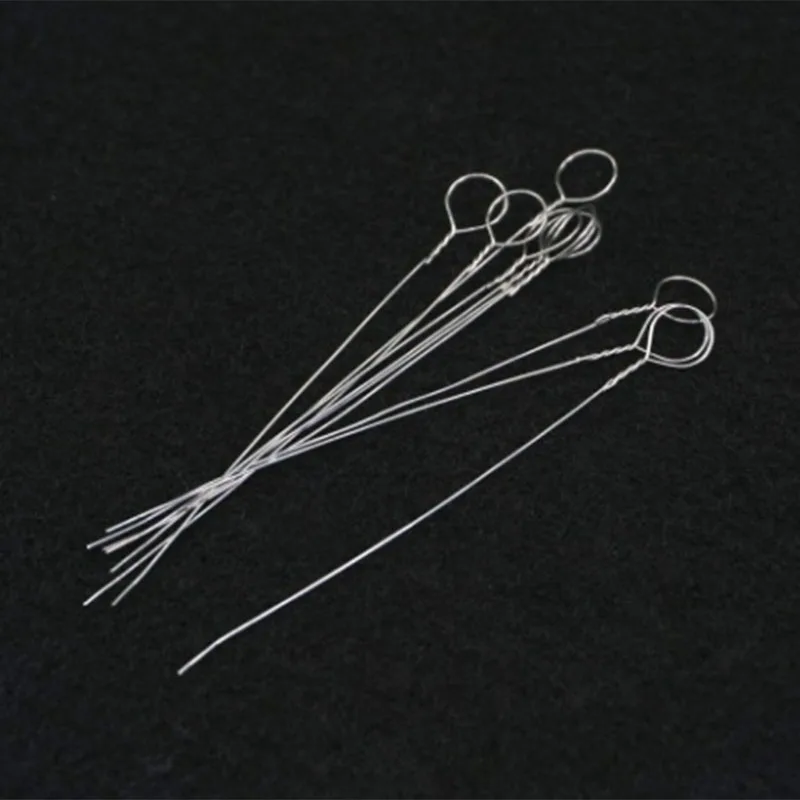 New-10Pcs Ni-Cr сплав 4 мм Dia Inoculating Loop для лабораторной микробиологической культуры