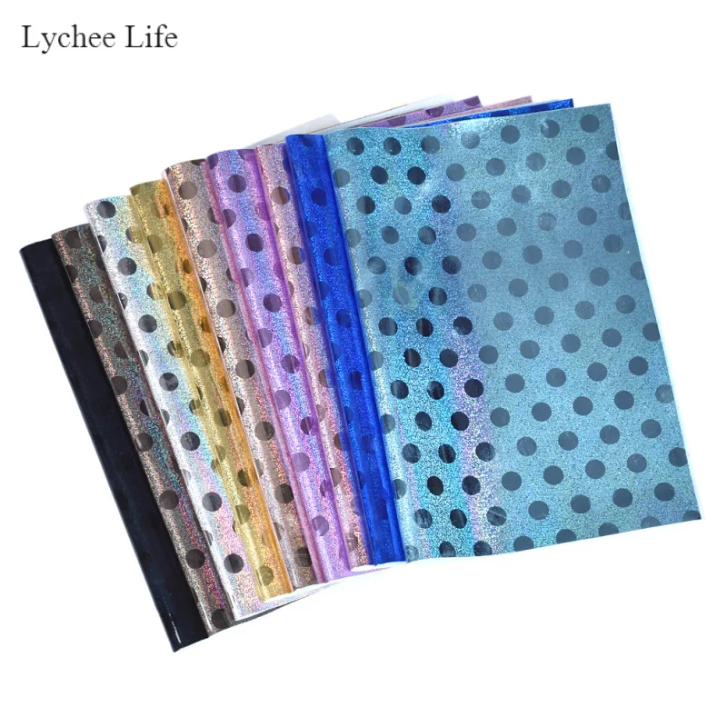 Винтажная лазерная ткань Lychee Life для искусственной кожи сделай сам швейная одежда