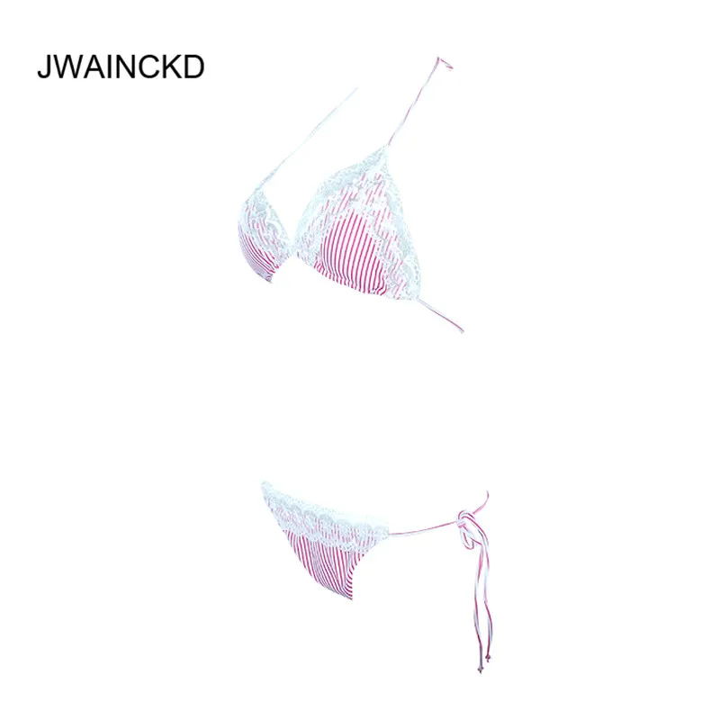JWAINCKD бикини пуш-ап 2018 в комплект купальник Mujer женский кружевной Окаймленный