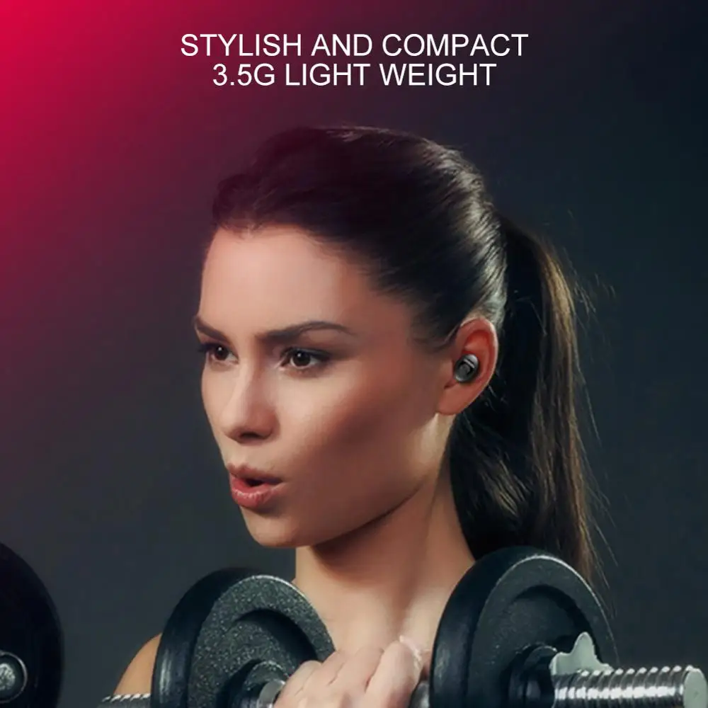 Миниатюрные Bluetooth наушники DISOUR U12 Беспроводные спортивные стерео вкладыши для