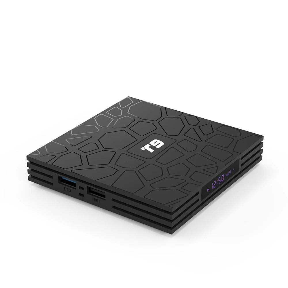 5 предметов в лоте Android 8 1 T9 Смарт ТВ коробка RK3328 4 ядра K HD WI FI 2 4G/Wi Fi ГГц BT 0 комплект