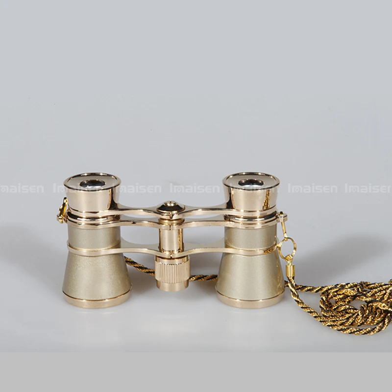 Европейский подарок ручка с золотым напылением цельнометаллический бинокль 3х25