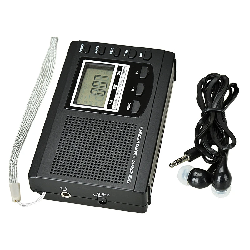 Портативный мини радио FM/MW/SW с антенной цифровой будильник fm приемник Цифровой