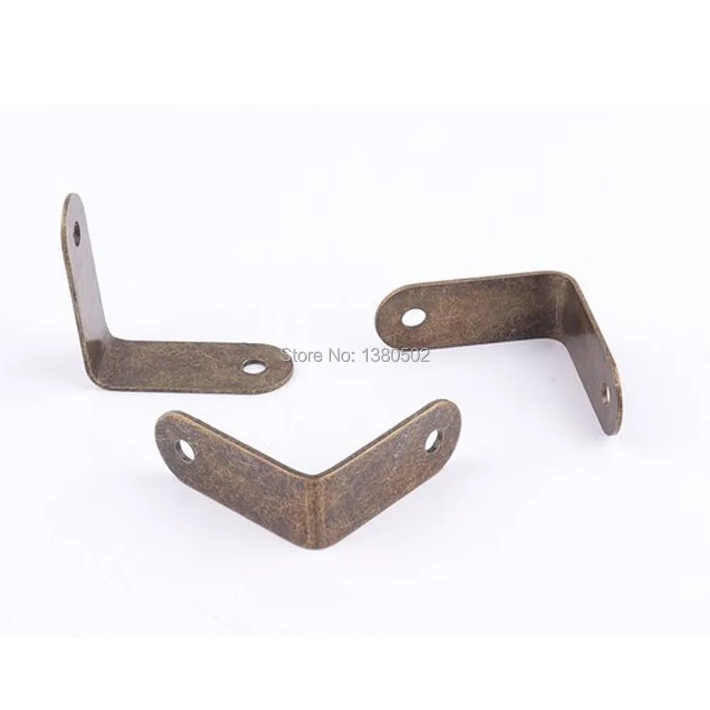 10pcs/lot 32*13mm Antique Bronze Color Corner Brackets Wood Box Furniture Protector Diy Handmade accessories | Обустройство дома
