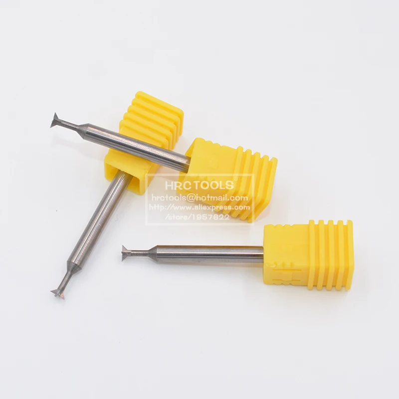 Фото E1-d4x1.5cx6Dx50L 4-флейта HRC55 90 градусов ласточкин хвост Карбид фрезы №5