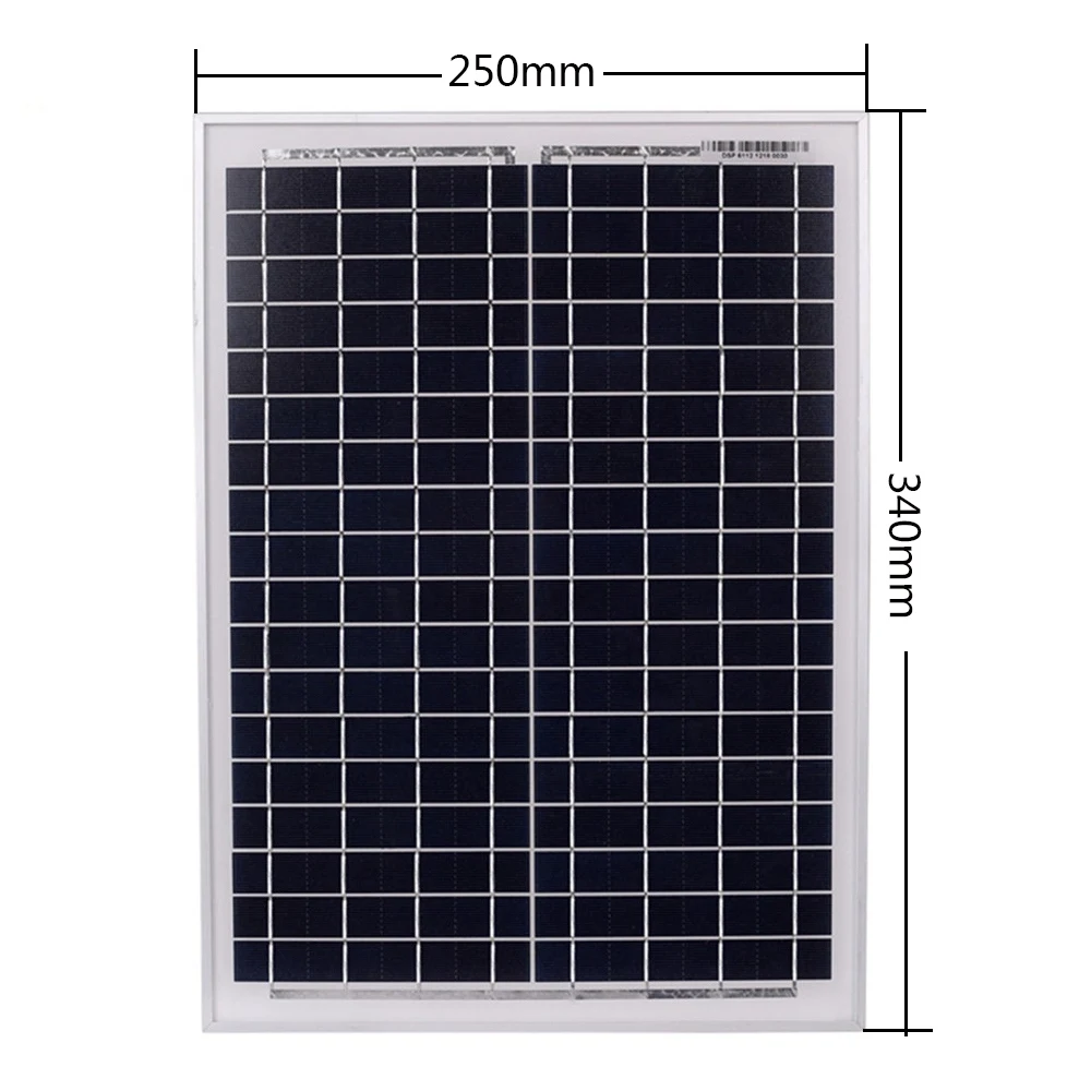 SHGO HOT Black 18V20W солнечные панели + 12В/24В Солнечный контроллер с интерфейсом