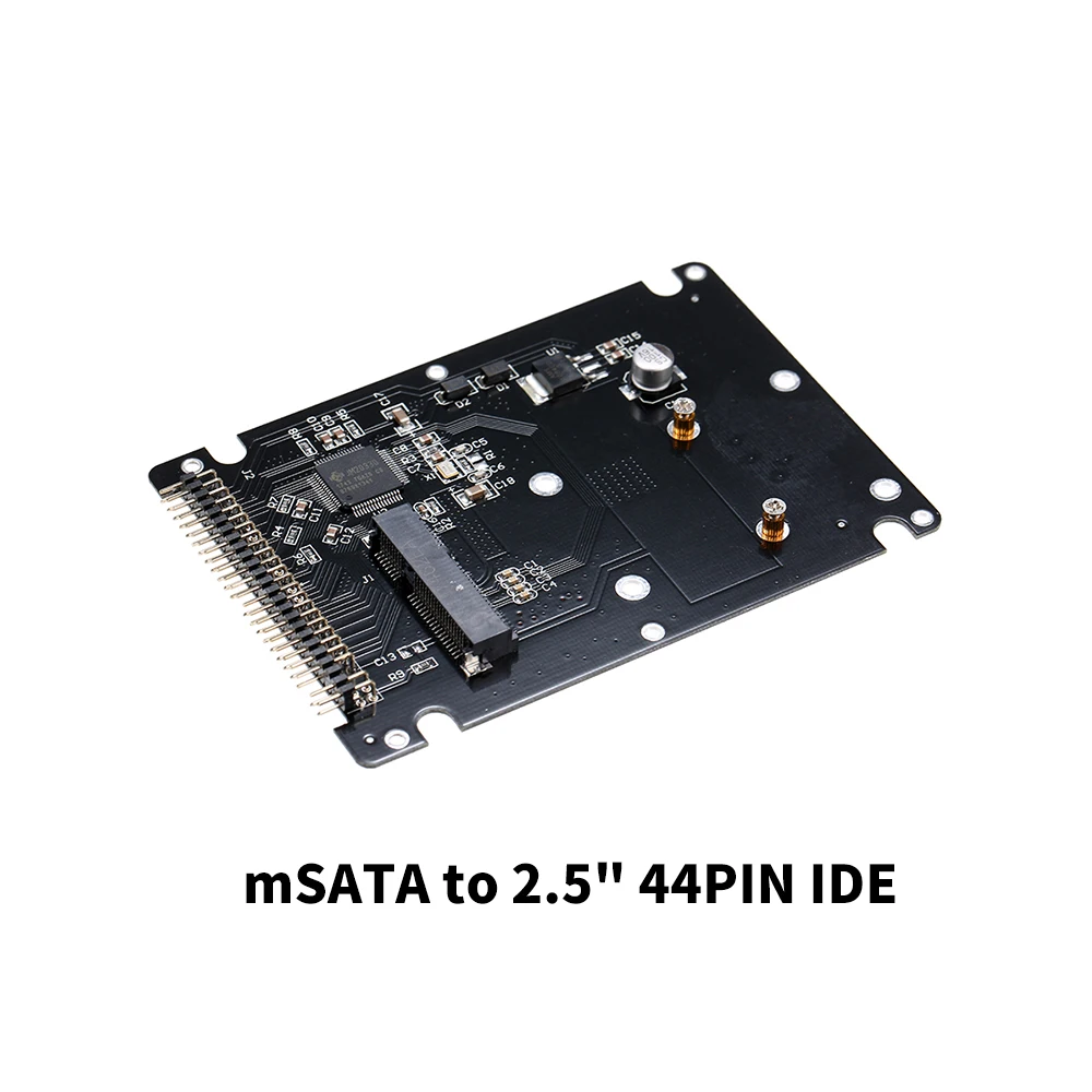 Переходник mSATA на 2 5 &quot44PIN PATA/IDE SSD HDD в PATA корпус адаптера (чехол комплекте) чехол