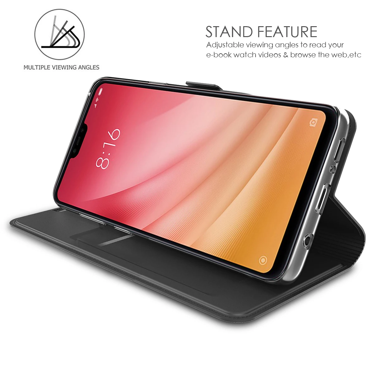Чехол WIN для Xiaomi mi 8 Youth (mi 8X) из искусственной кожи ультратонкий защитный флип