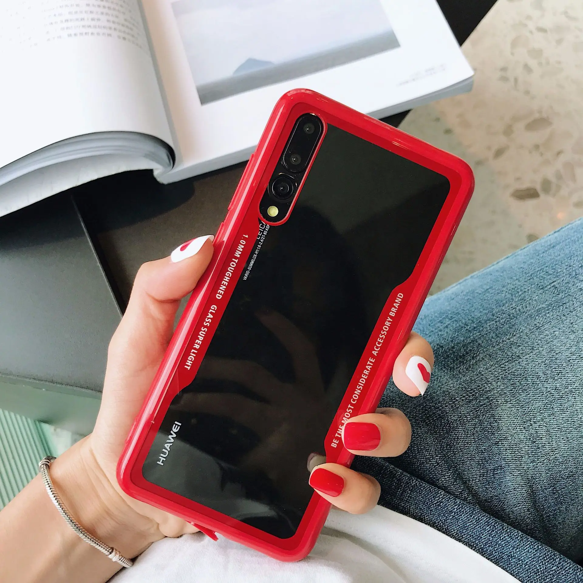 Transparent Acrylic Case for Huawei Mate 20 P20 Lite Pro 10 Soft Silicone Frame Clear Full Back Cover Honor 8X Y9 2018 |