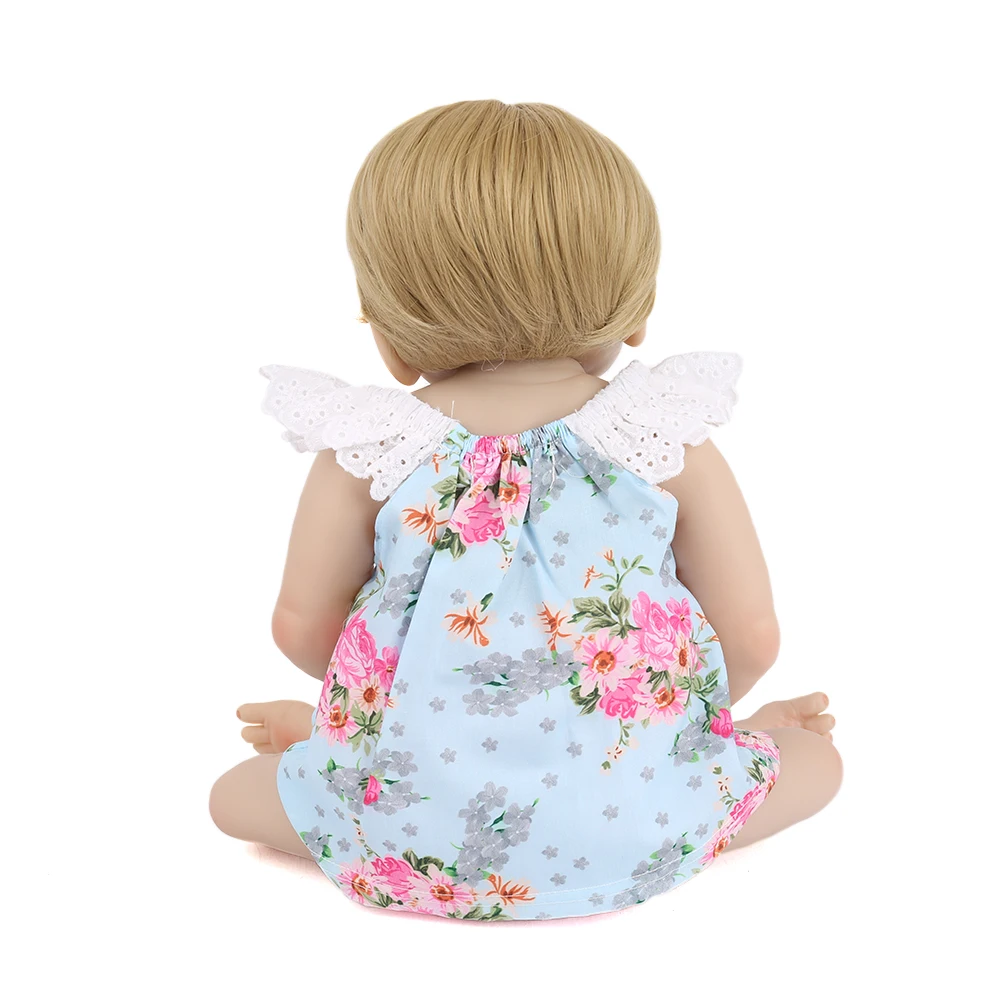 Кукла новорожденная принцесса NPKDOLL милый младенец полное тело силиконовая
