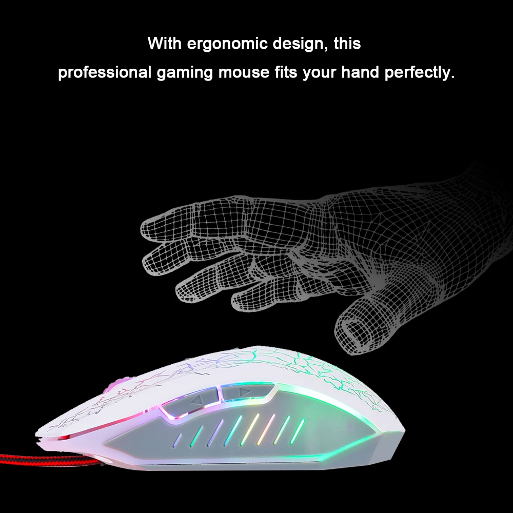 Игровая мышь USB Проводная RGB эргономичная игровая компьютерные мыши ПК ноутбук 2 0