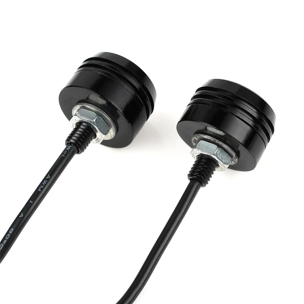 AUTOUTLET отражатели 2 шт мощностью 12V 1 5 W алюминиевый мотоцикл Quad Черный светодиодный