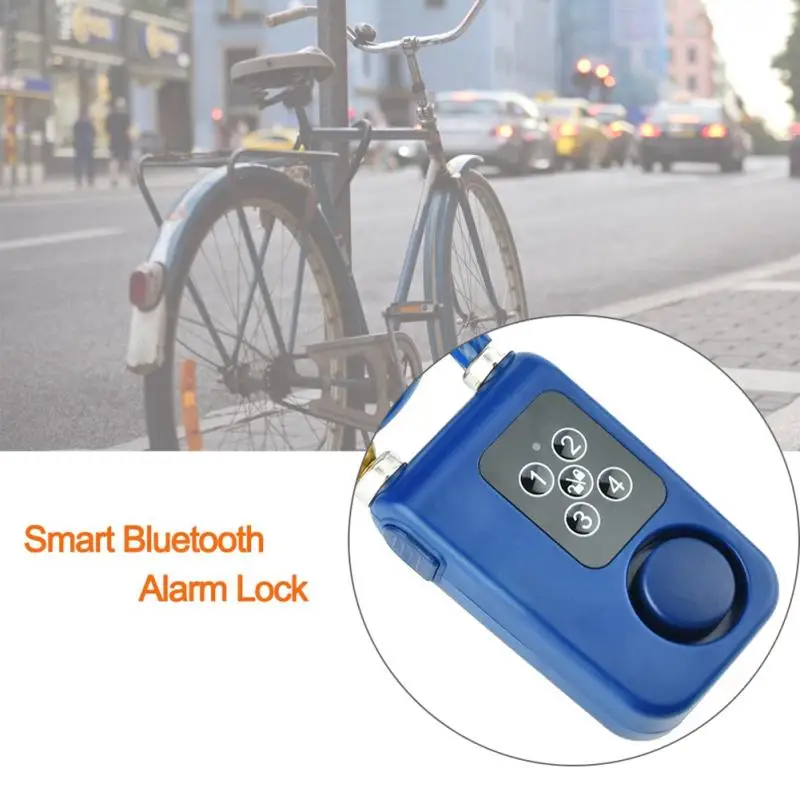 Велосипедная Bluetooth сигнализация стальная цепь защита от кражи водонепроницаемый