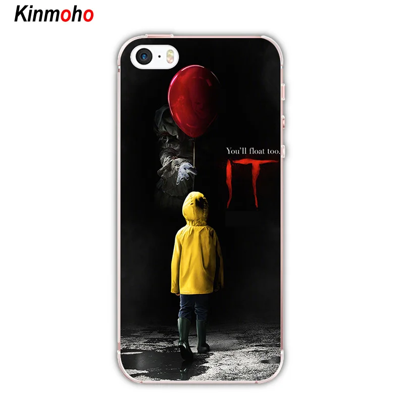 Мягкие силиконовые чехлы для телефонов Stephen King's IT клоун Pennywise чехол iPhone 7 6 6S 8 Plus 5S
