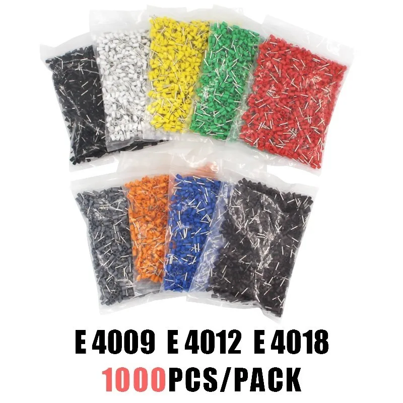 1000 флейта E4009 E4012 E4018 изолированный конец шнура концевой соединитель провода