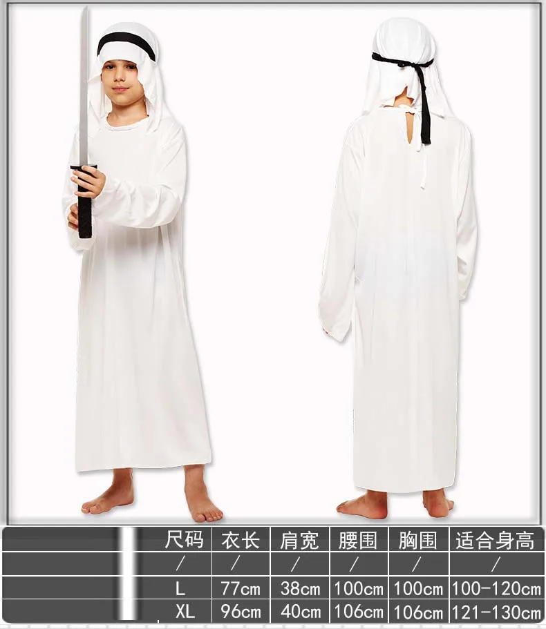 Kids Boys Girls Egypt Arab Prince Princess Costume Children Roman Cosplay Costumes Carnival Party Purim Halloween Christmas| |