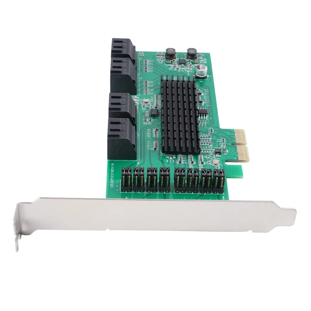 Orico 8 портов Sata 3 0 Pci-E X1 к Usb3.0 Экспресс-карта расширения Usb Ncq протокол 6 Гбит/с